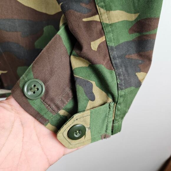 NEW Tricia Fix Upcycled Camo Shirt XS Embroidered Boho Army Teal OOAK NWT - Picture 12 of 15